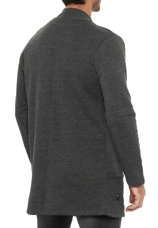 Redbridge Herren Cardigan Jacke Sweatjacke Sweater Sakko Pullover Long Cut M3634 - Bild 4 von 4