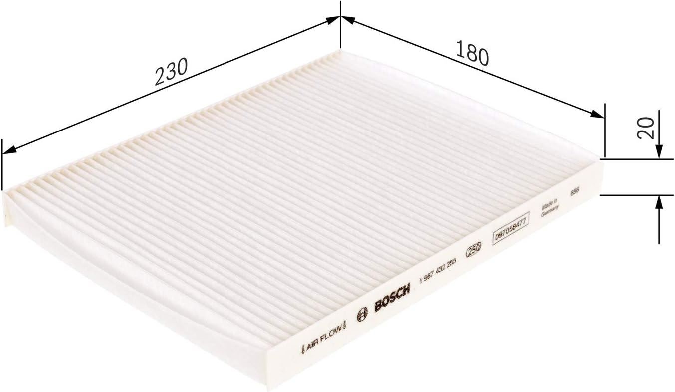 Genuine Bosch Interior Particulate Cabin Pollen Filter - 1987432253 - Image 12