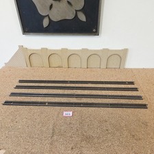 HORNBY RAILWAYS OO GAUGE  R603 STEEL LONG STRAIGHTS  X 4  LT. 368   FREE POST