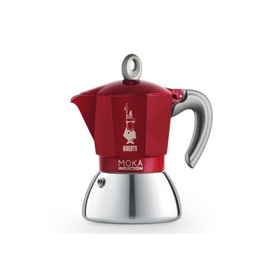 Mokkakanne Bialetti Moka Induction Red 4 cups
