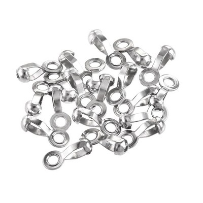 20 Kugelketten Verbinder 4mm 4,5mm Pull Loop Crimp Link Edelstahlverbindung