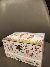 Unicorn Musical Jewelry Box for Little Girls - Kids Jewelry with Pullout drawer