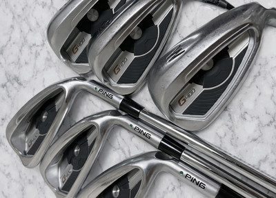 Ping G400 Eisensatz 6tlg 5-9, mit N.S.PRO Zelos 8 Flex S Green Dot Rechtshänder