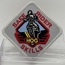 NEW NOS Harley Davidson HOG Safe Rider Skills Patch Biker Vest Jacket