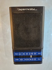 Realistic 12-724 Portable AM/FM Radio Black Headphone Jack Volume Control