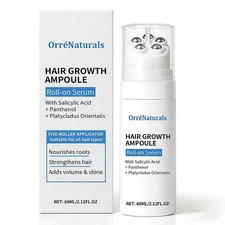 Orrenaturals Hair Revival Ampoule, Hair Growth Serum Roll on with Salicylic A...