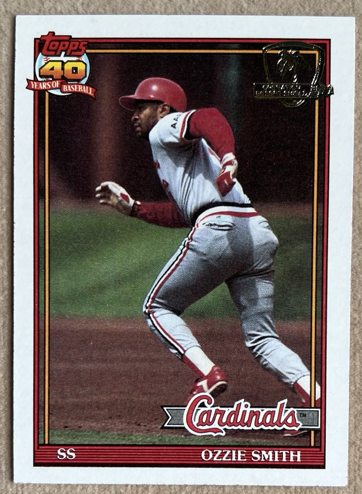 Ozzie Smith *RARE* 1991 Topps Desert Shield #130