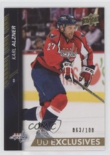 2015-16 Upper Deck UD Exclusives 63/100 Karl Alzner #436 4pn