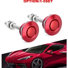 Red Quick Car Release Bumper Latch Push Button Bonnet Hood Pin Lock Clip 2-20x