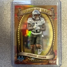 Jordan James 2024 Bowman U Chrome #RM-7 Ramblin’ Man Gold Refractor #/50