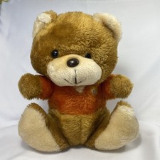 Vtg MTY International Plush Teddy Bear 10 inch 3 toned Brown