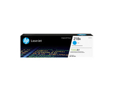 HP 218A Cyan Original LaserJet Toner Cartridge, 1,200 pages cyan, W2181A