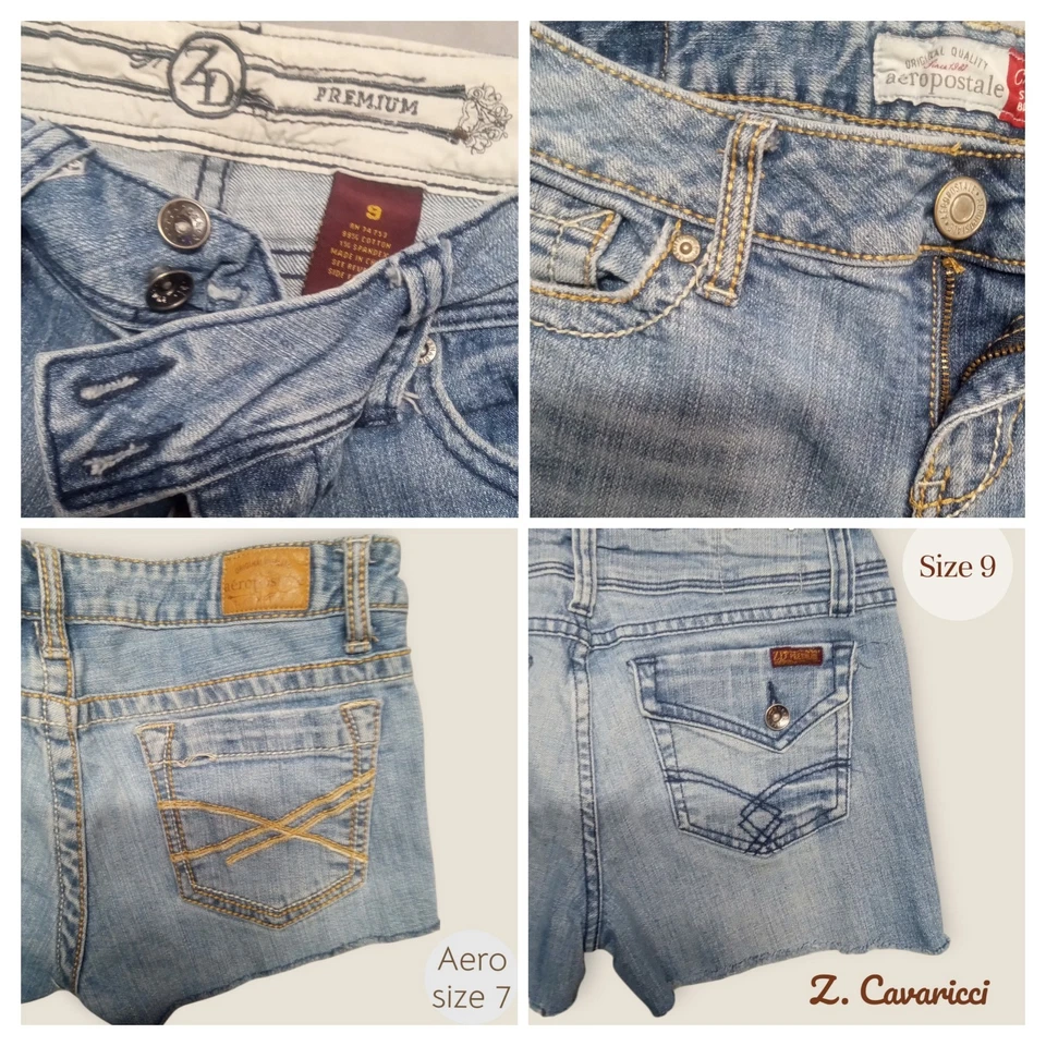 2 pares de pantalones cortos Z. Cavericci y Aero con corte talla 7/9 lindos 😁¡Gran oferta! Foto 3 de 4