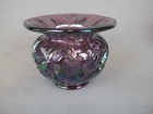 Fenton Lavender Carnival Glass Inverted Strawberry Spittoon