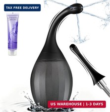 Enemas Anal Douches for Men Women - Anti Backflow Bendable Silicone Enema Bulb K