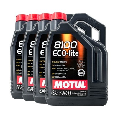 MOTUL 8100 Eco-lite SAE 5W-30 Motorenöl FIAT 9.55535-CR1, 4x5 Liter