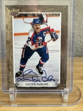 2024-25 Upper Deck Engrained Icons Lucien DeBlois Beehive Signatures Auto BH-LD