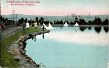 Divided-Back PARK SCENE San Francisco California CA d/13 BC0930