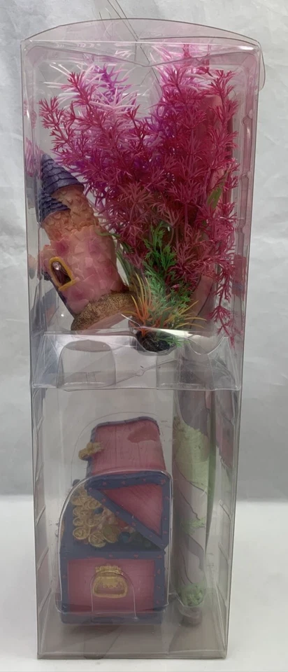 Kit Acuario Cultura Acuario Princesa Peces Decoración Fondo Rosa Plantas Adornos Foto 4 de 4