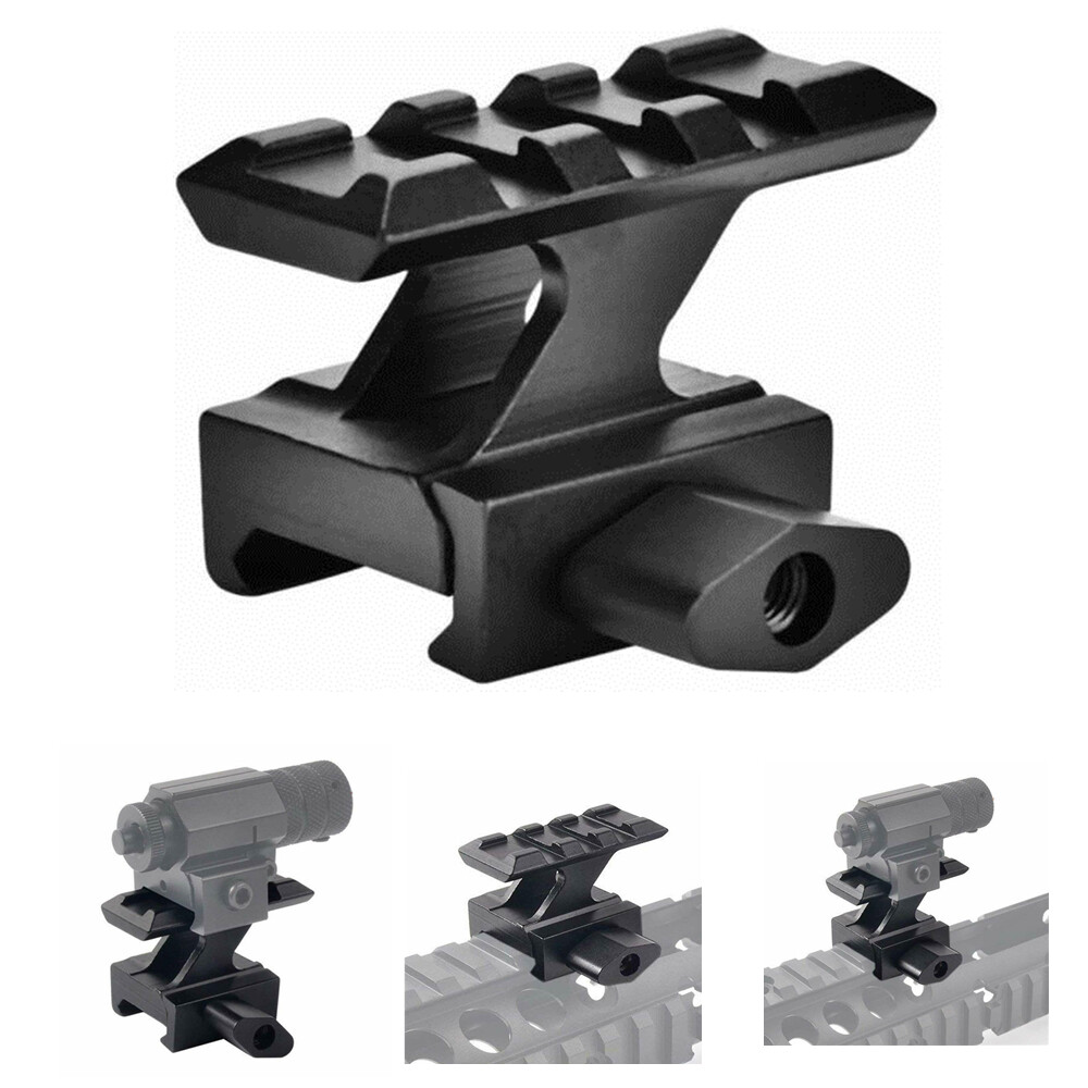 High Profile Compact Scope Riser Mount 3 Slots for 20mm Picatinny Rail ...