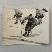 Nick Libett Detroit Red Wings Hockey Player Photo Photograph Vintage Mockup