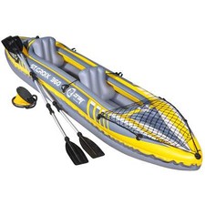 Dellonda Inflatable Two Person Kayak/Canoe Set With Pump, Carry Bag, 2 x Paddles