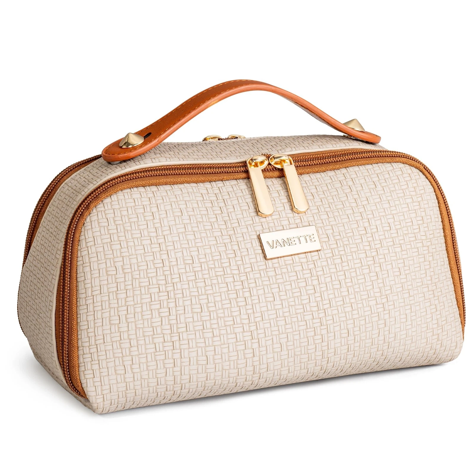 Makeup Bag - Large Capacity Travel Cosmetic Bag. Double Sided Water Resistant...