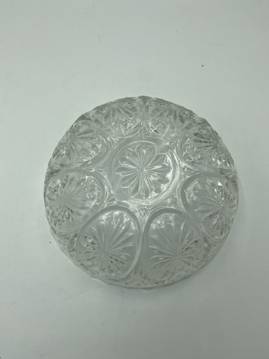 Vintage Clear Depression Glass Bowl - Starburst Pattern - Pressed Vintage Clear Depression Glass Bowl - Starburst Pattern - Pressed