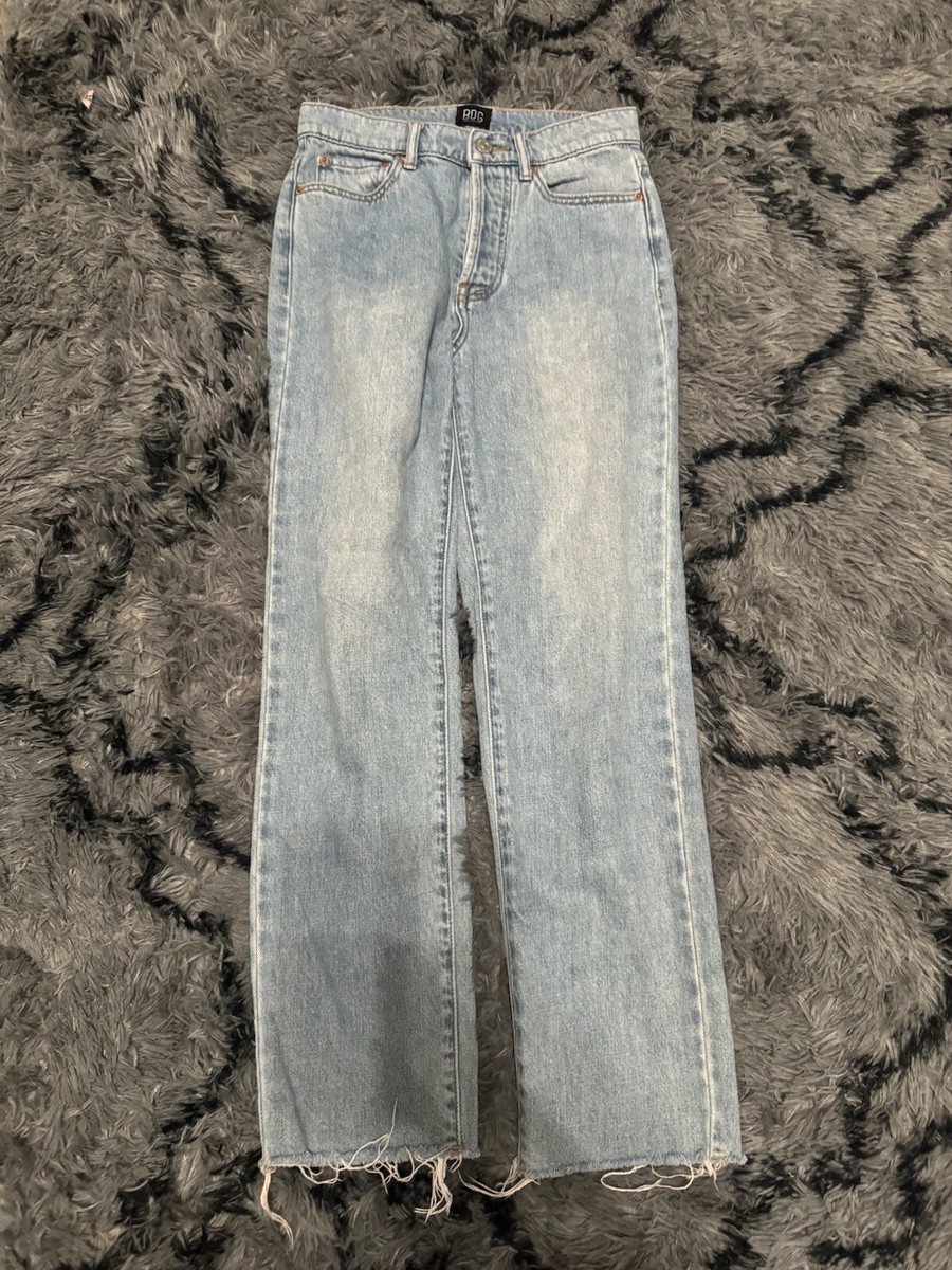 BDG Urban Outfitters Womens High Waisted Slim Straight Mom Light