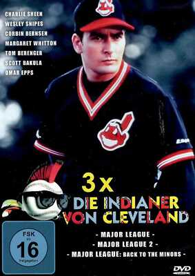 Die Indianer Von Cleveland Trilogie Major League Charlie Sheen Fsk16 Dvd Ebay