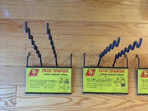 5 Vintage Advertising Metal Display Signs True Temper Tools Store Display Racks - Picture 4 of 8