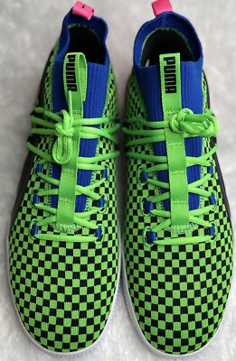 Puma Size 14 Clyde Court Summertime Fluorescent Green Basketball 192893-01 Shoe NWOB Mens Puma Clyde Court summertime sz 11.5 192893-01  main image 3