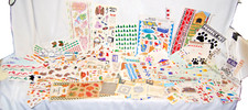 Assorted Scrapbooking Craft Stickers Vintage  New 490 Sheets Huge Lot  T1903