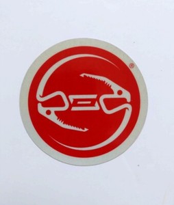 Red Snowboard Burton Reflective Sticker vintage / Retro