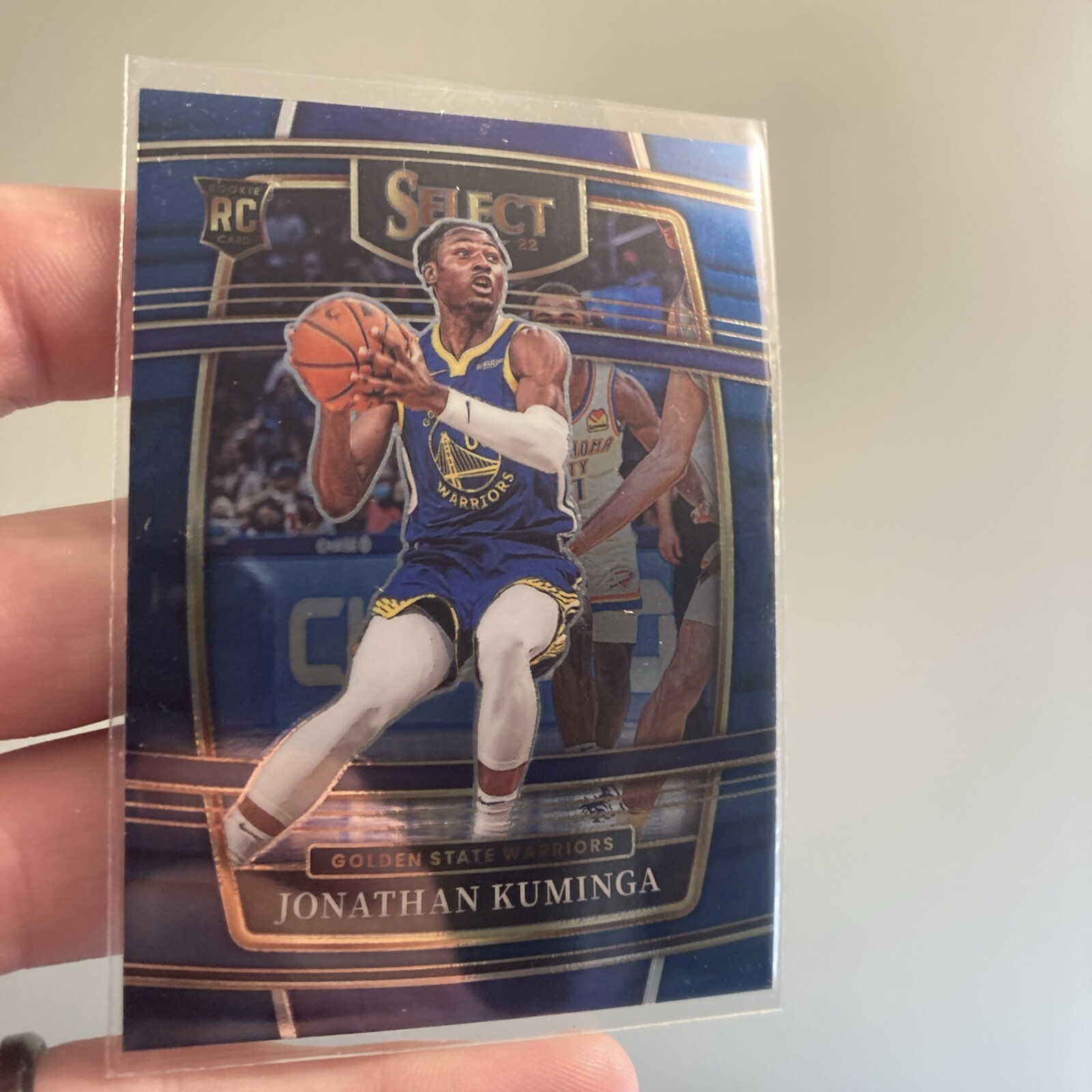 2021-22 Panini Select - Concourse Jonathan Kuminga #28 Blue Prizm (RC)