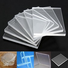 6x Thick 5mm Clear Acrylic Blocks Pads Stamping Rubber Perspex Thin 45x55mm