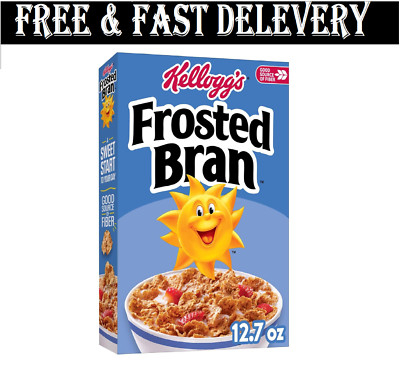 Kellogg's Frosted Bran Breakfast Cereal Fiber Cereal Family Breakfast Origina...