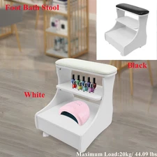 Footbath Stool Foot Rest Pedicure Trolley Foot Bath Trolley Manicure Massage