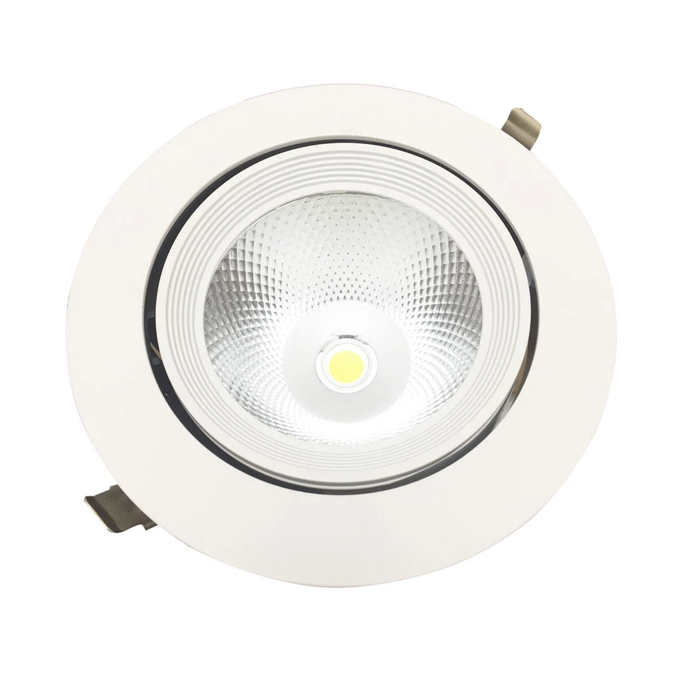 Faro LED COB 40W a incasso rotondo Orientabile 220v F.I.180-185mm - Immagine 3 di 4