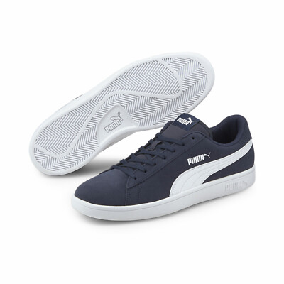 Puma Herren Smash v2 Sneaker Blau Turnschuhe Schuhe Freizeitschuhe NEU