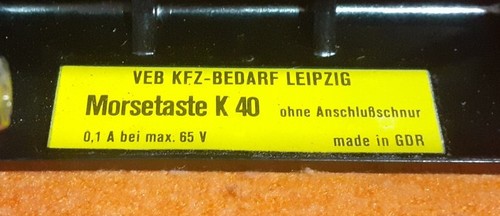 Clé allemande (RDA) EGB K-40 - Photo 10/12