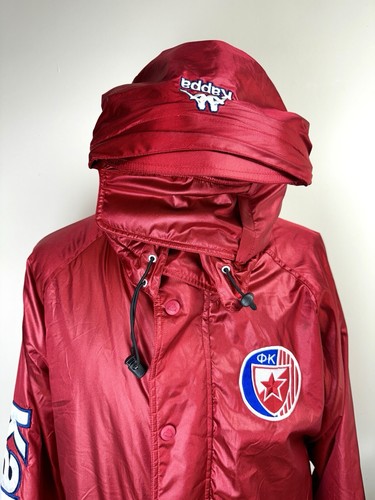 CHAQUETA DE BANCO KAPPA VINTAGE ESTRELLA ROJA BELGRADO 1997 CAMISA CRVENA ZVEZDA SERBIA - Imagen 2 de 7