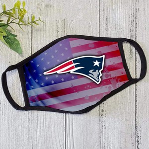 New England Patriots Face Mask American Flag Football Cloth Mask Three Layers Ebay
