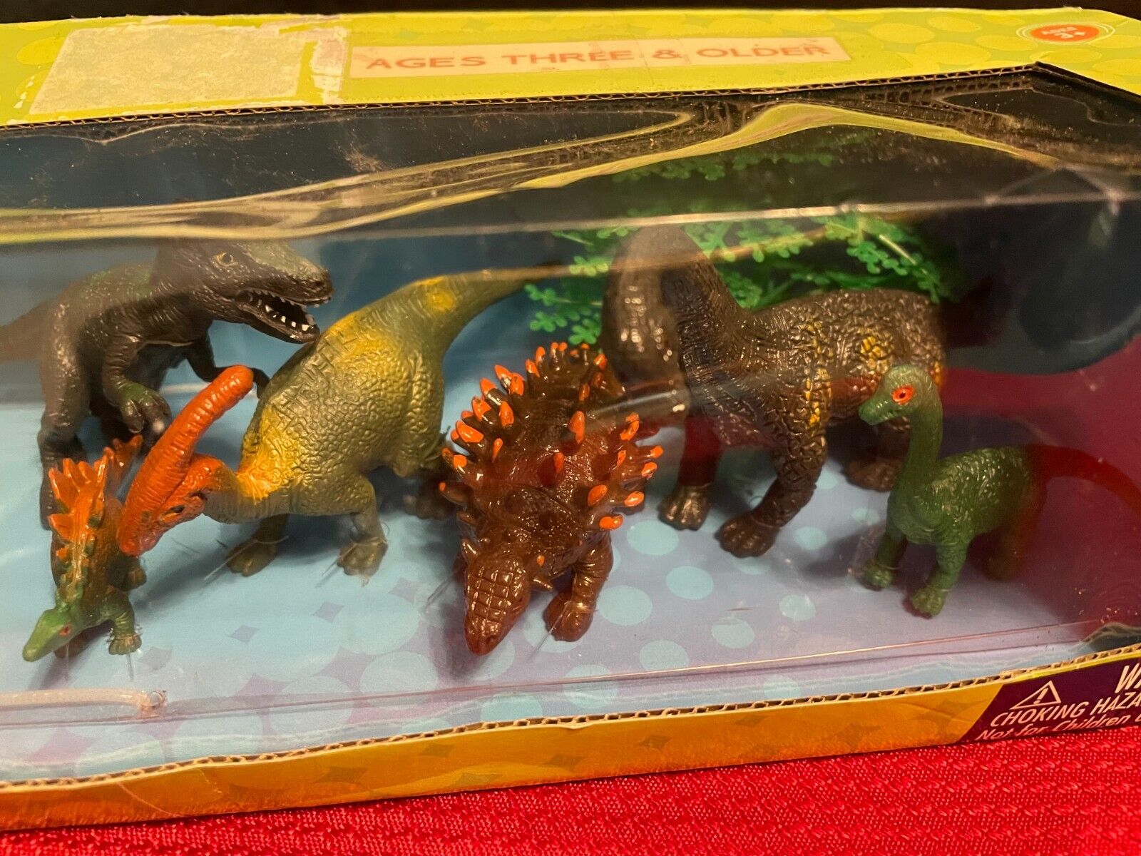 Kit 2 Dinossauros Tiranossauro Rex Velociraptor Brinquedo - Dupari