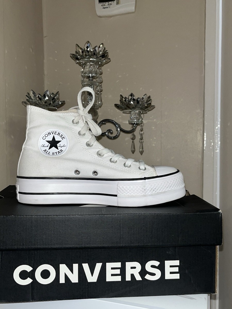 Size Converse Chuck Taylor All Star Lift High White W UK