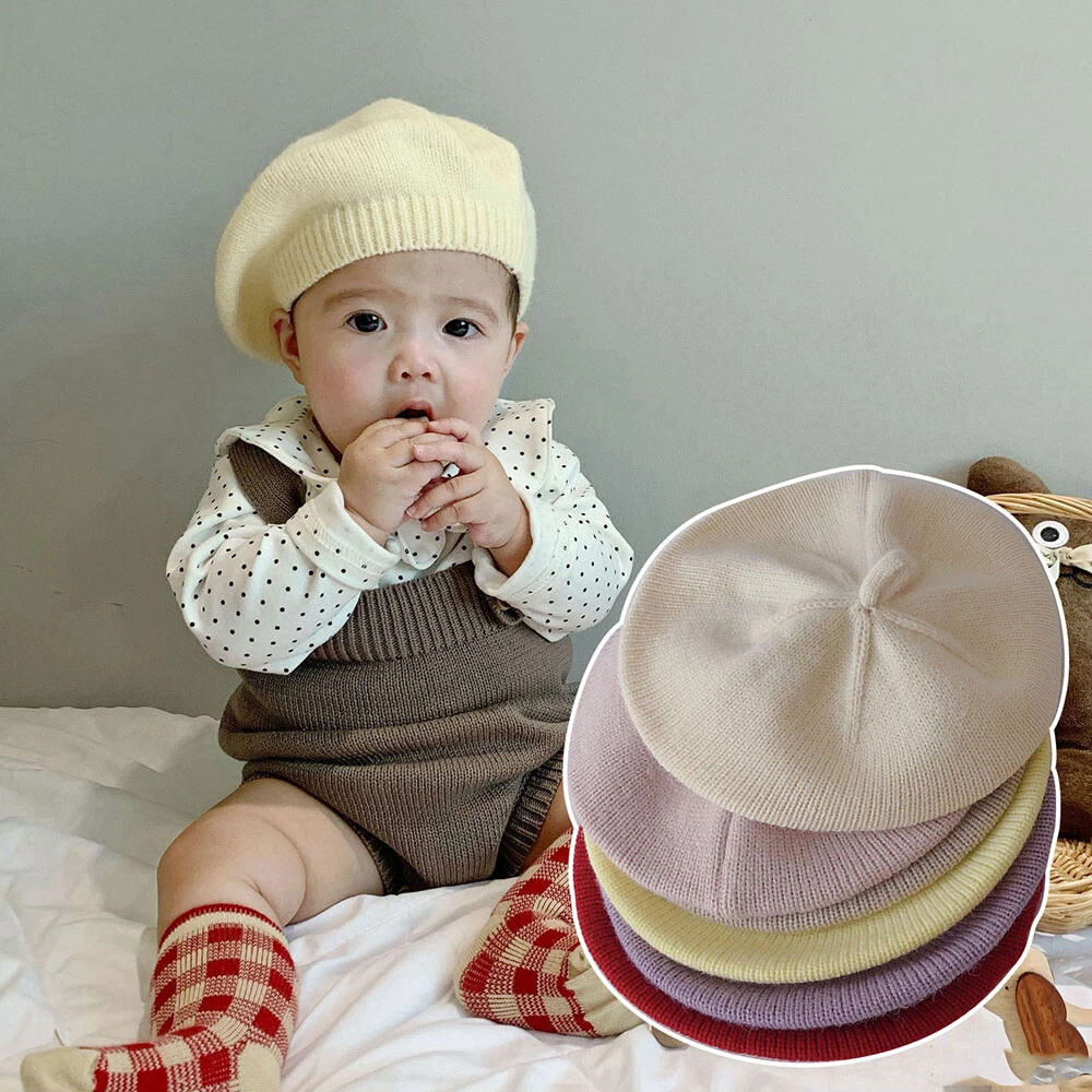 B ret Tricot Pour Filles Casquette De Peintre D artiste Bonnet