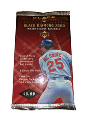 2000 Baseball Card Upper Deck Black Diamond Pack,(1) Pack,Jeter!! (B159)