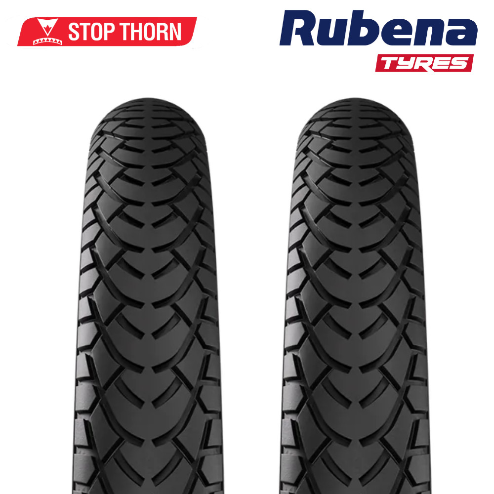 Pair 27.5 x 2.1" Bike Tyres & Tubes MTB Puncture Protected S