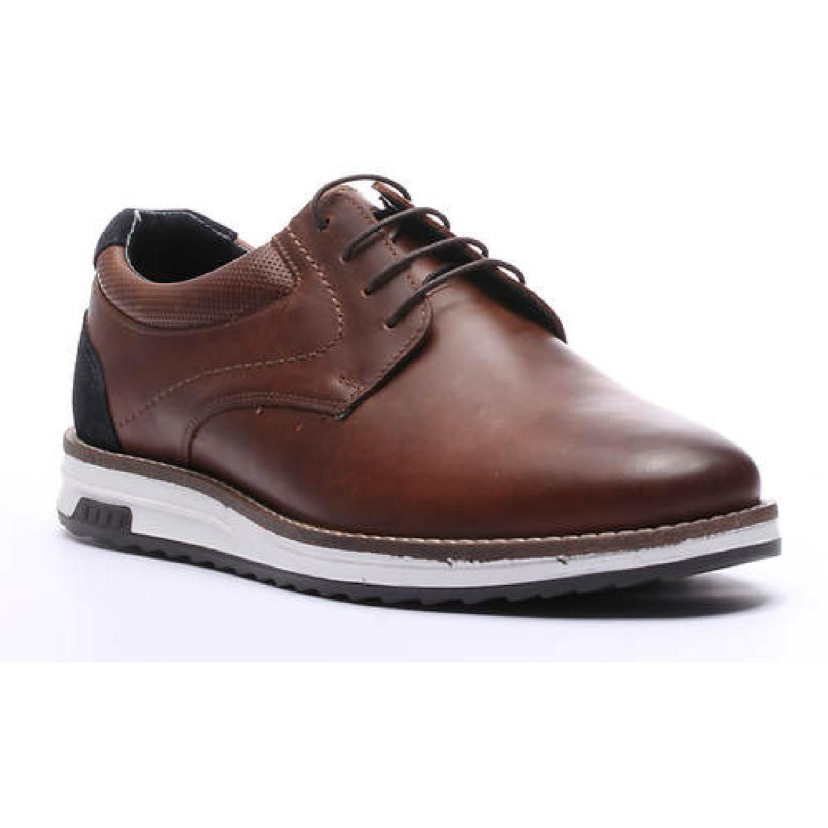 Мужские туфли-оксфорды Crevo из коричневой кожи Decker на шнуровке 11 Medium D BHFO 5152 6190₽