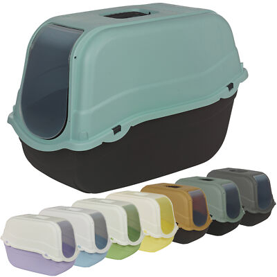 Extra Large Enclosed Cat Litter Tray Filter Box Hooded Large Scoop